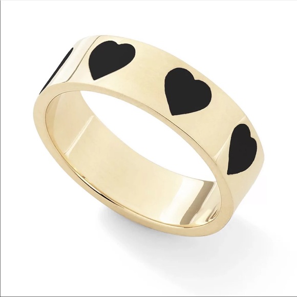 Jewelry - Black Hearts  + Gold Ring